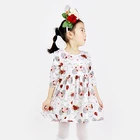 48BQA390 High Quality Wholesale Cotton Baby Girls Ruffle Dress For Party