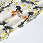Custom Digital Printing on pure silk crepe de chine fabric for luxury dress