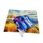 Durable anti fog digital print microfiber lens cleaning cloth with customized fashion pattern