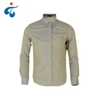 Top quality fashion style jacquard olive green mens clothing shirts casual