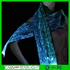 2015 luminous scarf /glow in the dark shawls/ led fiber optics scarf