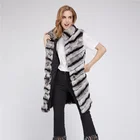 Russian Style Winter Rex Rabbit Fur Vest For Women