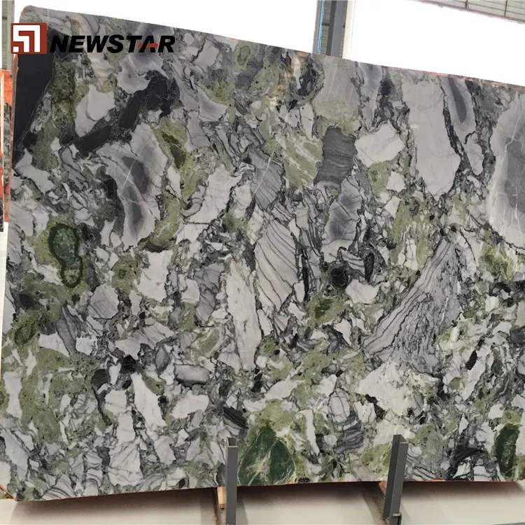 Jade light green marble flooring green and white marble tile polished