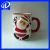 hot sell wholesale Christmas hand painted ceramic cup mugs