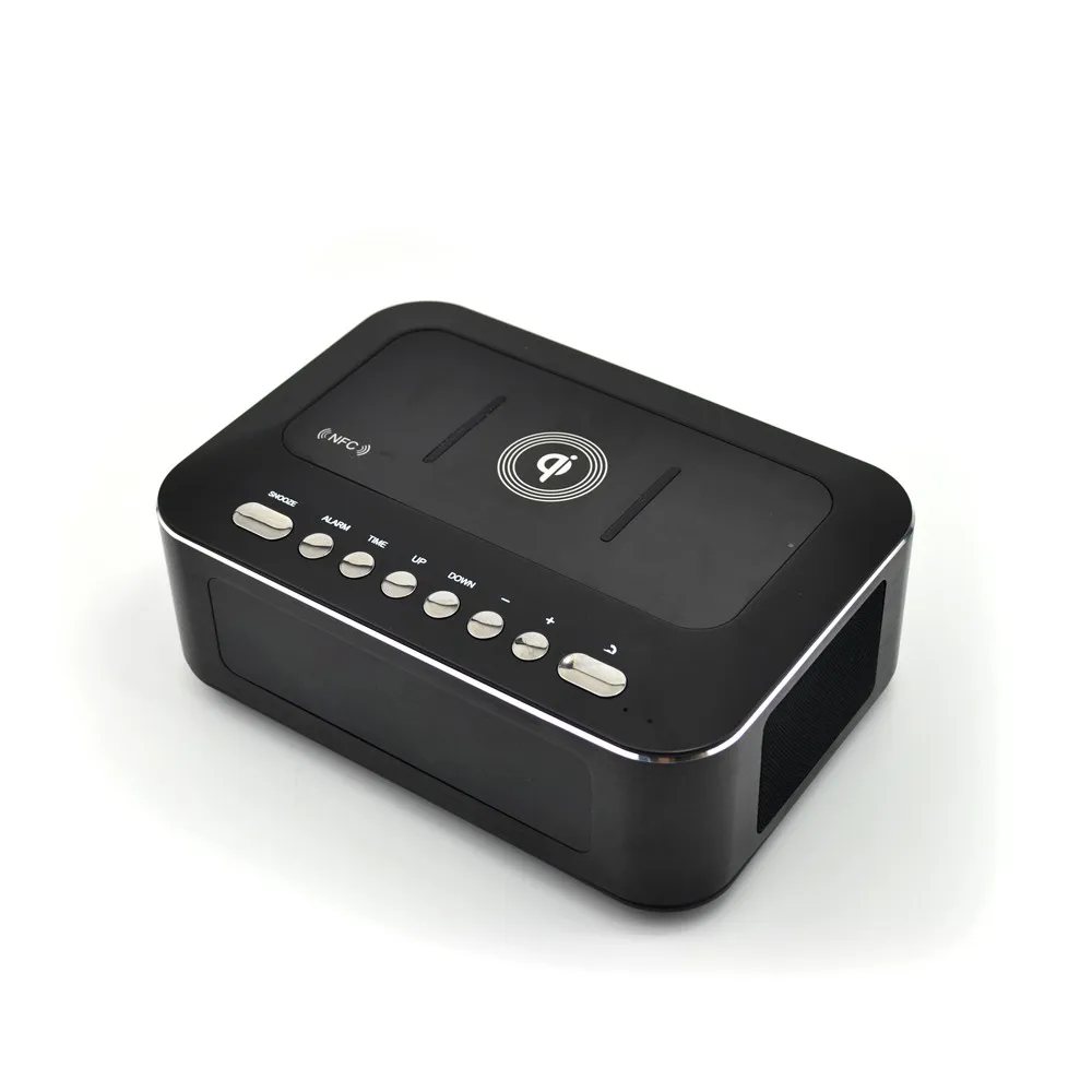 Bluetooth alarm clock radio wireless charger professional audio speaker BTS25 - ANKUX.COM