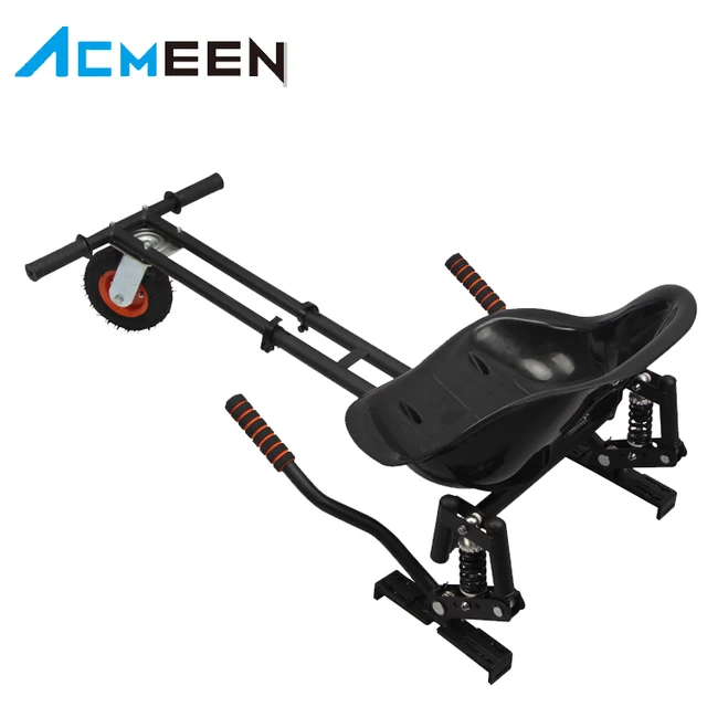 10'' Wheeled hover board Kart Adjustable Attachment for Balance Board Scooter Black