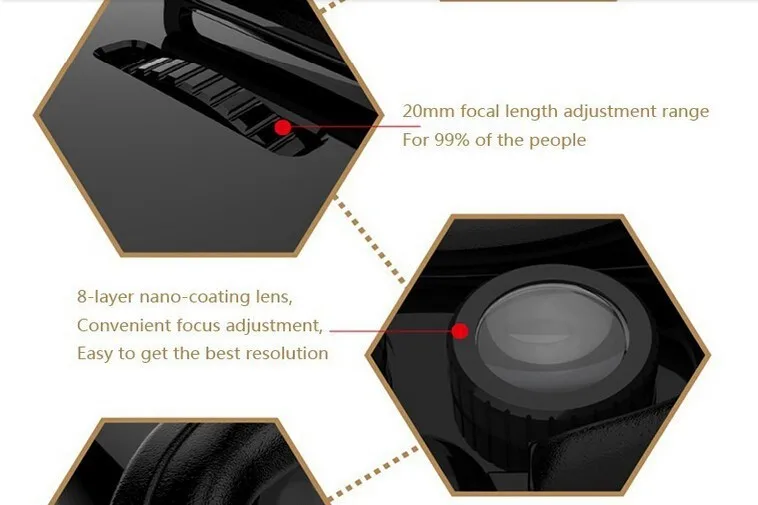 VR SHINECON Moke Plastic Version google cardboard VR 3D Glasses+ Bluetooth Wireless Mouse gamepad + 8GB 3DGame with package