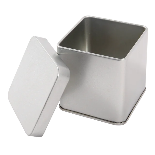 fashion design square gift metal tin box for candy/spice/coffee