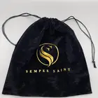 custom printed velvet pouch ,soft velvet dust bag