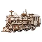 Robotime mechanical gears model DIY wooden locomotive puzzle toy LK701