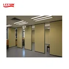 Movable Hotel Meeting Room acoustic room dividers folding partition wall aluminium partition