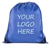 Basic Drawstring Tote Cinch Sack Promotional Backpack Bag