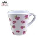 wholesale bulk red melamine plastic tea coffee cups