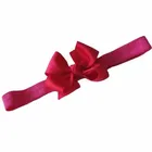 Christmas decorations ribbon bow with elastic loop for girls