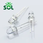 High Intensity 2700K-6500K White single 5mm 0.06W 20mA Round Lamp DIP LED