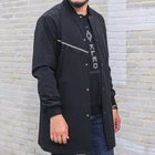 Hot sale Fashion Garment Clothing breathable spring autumn windbreaker coat loose fashion man long jacket