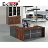 Modern latest size photos new designs chairman cheap wooden boss executive office table in lecong office furniture supplier