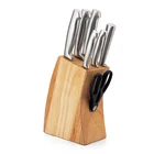 Creative style 5 pcs stainless steel hollow handle kitchen knife set