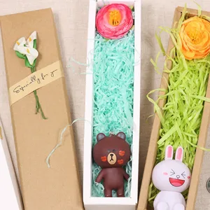 new design kraft paper flower box lovely wedding gift box