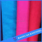 100%polyester 2 way stretch tube rib fabric 1x1 rib knit fabric