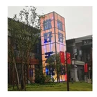 P3.91 Advertising Pantalla Video Wall Panel Glass Display Screen Transparent LED Film