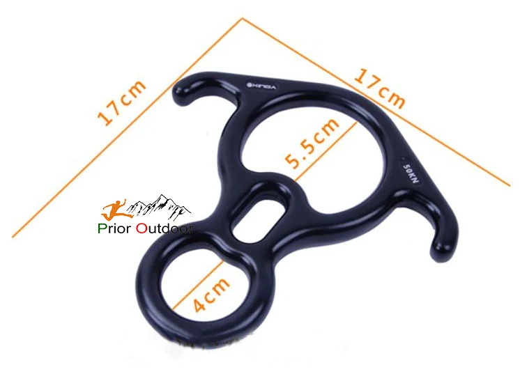 Drop Device Climbing Products EAR Figure Eight fall arrester 32KN Climbing Figure 8 Descender