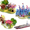 Wholesale custom plastic puzzle games 3D paper DIY jigsaw puzzle toys