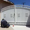 Double Metal Driveway Gates Design by China Factory Supplier
