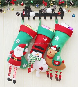 tree hanging decoration fabric christmas gift bag socks