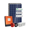 High Efficiency Solar Off Grid System 5 KW Batteries Solar Panels For 5KW Hybrid