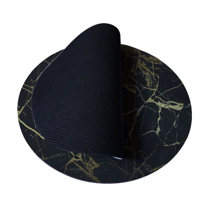 Marble Mouse Mat Customized Durable Non-Slip Rubber Round Gaming Mouse Pad Mouse Mat for Professional Gamers and Office (8)