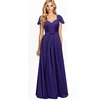 Summer Vintage Lace Evening Gowns Formal Mother Of The Bride Chiffon Dress