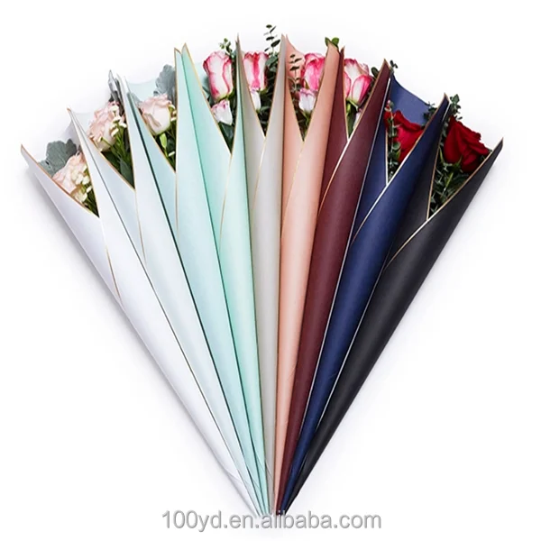 tissue paper gift packaging single flower wrapping paper