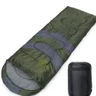 Waterproof colorful outdoor hollow fibre portable folding lightweight silk army sleeping bag liner