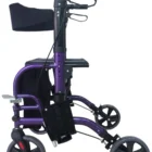 Foldable Rehabilitation rollator and wheelchair two in one TRA08