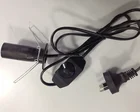Australian Salt lamp power cord with E14 lamp holder