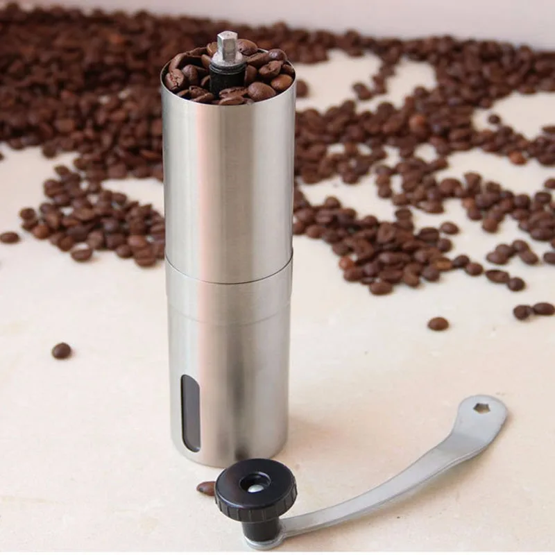 Hot Sale !Coffee Bean Grinder Stainless Steel Hand Manual Handmade Coffee Bean Grinder Mill Kitchen Grinding Tool 30g 4.918.8cm