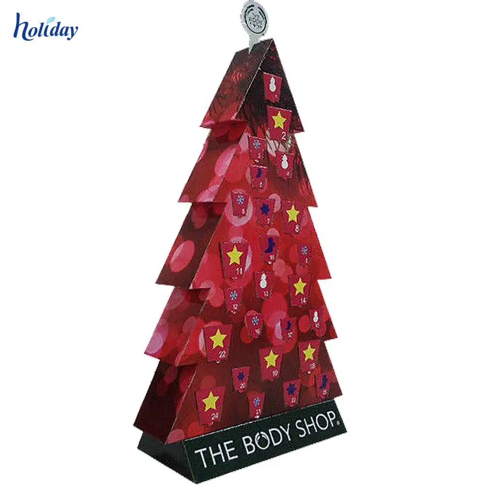 supply happy promotional christmas tree cardboard display stand