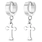 China Factory Price Dangle Cross Hoop Earrings