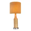fashion design indoor decoration cylindrical knitting wool colth fabric PVC table lamp shade