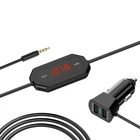 Universal car fm transmitter car usb charger dual 2.4amp fm radio transmitter
