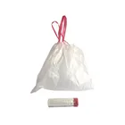 China professional factory plastic pull string garbage bag drawstring trash bag