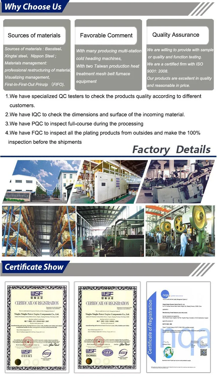 ISO14001 certification High Strength titanium bolt