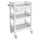 hospital movable medicine mobile work station trolley with drawer