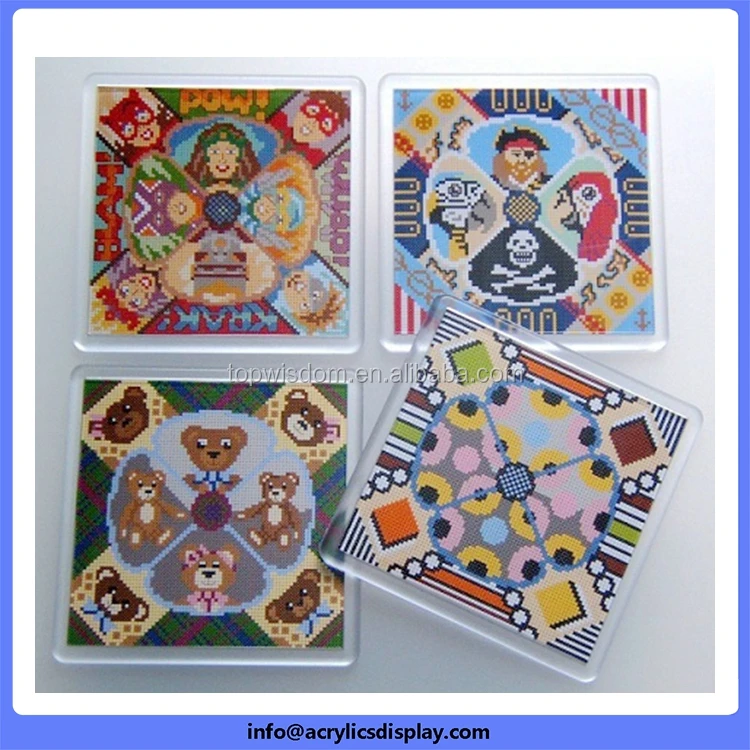 new arrival best sell acrylic crochet coaster