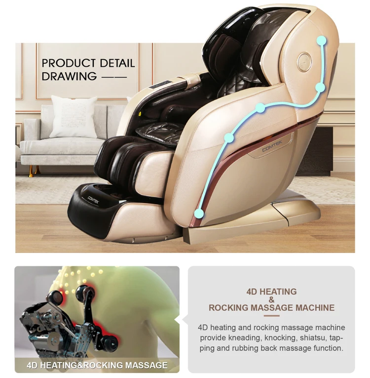 RK-8900 4D the best L shape Zero Gravity massage chair