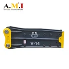 Hot sale V14 hydraulic hammer, hydraulic breaker with chisel 140mm