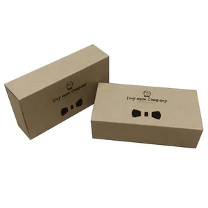 custom drawer style bow tie gift packaging paper box wholesale