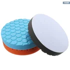 Trendy Design Hexagon Foam Buffing Bonnet , Polygon Sponge Polishing Pad For Car