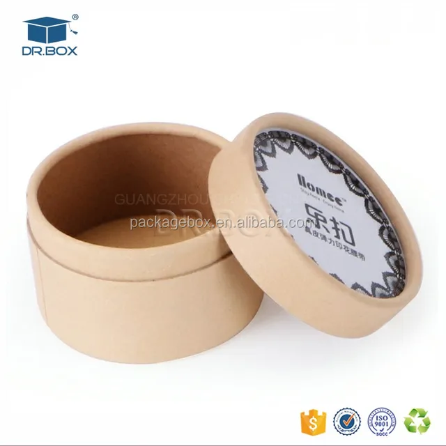 custom design luxury beautiful cardboard handmade kraft tube box